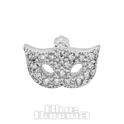 Blue Banana Surgical Steel 1.0mm Mask Tragus Stud (Silver)
