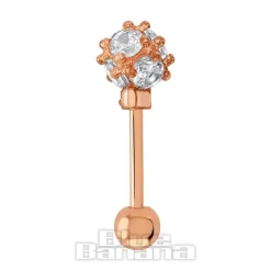 Blue Banana Surgical Steel 1.0mm Tragus Stud (Gold)
