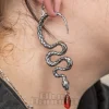 Blue Banana Surgical Steel Winding Snake Ear Weight (Silver)