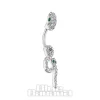 Blue Banana Surgical Steel 1.6x10mm Zirconia Infinity Snake Navel Bar (Crystal)