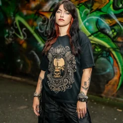 Blue Banana Sword & Skulls T-Shirt (Black)