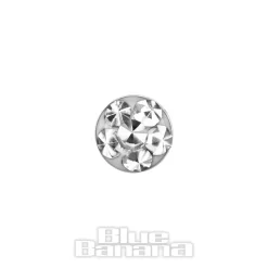 Blue Banana Titanium 3mm Microdermal Top (Crystal)