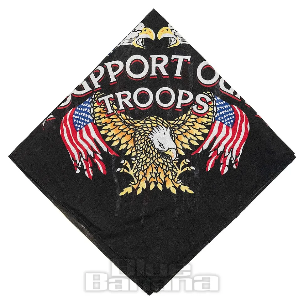 Blue Banana Troop Eagle Bandana (Black)