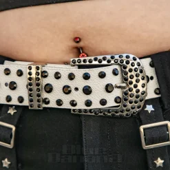 Blue Banana Witch Belt (Black/White)