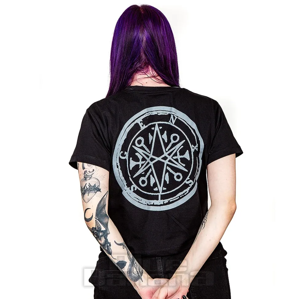 Bring Me The Horizon Official Metal Logo Genxsis Crop T Shirt (Black)