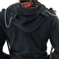 Bye Bye Kitty Trinity Zip Hoodie (Black)