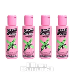 Crazy Color Semi-Permanent Hair Dye 4 Pack 100ml (Toxic UV)