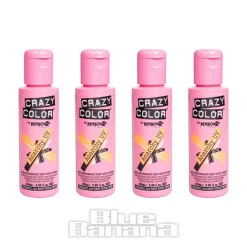 Crazy Color Semi-Permanent Hair Dye 4 Pack 100ml (Anarchy UV)