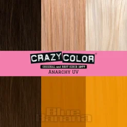 Crazy Color Semi-Permanent Hair Dye 4 Pack 100ml (Anarchy UV)