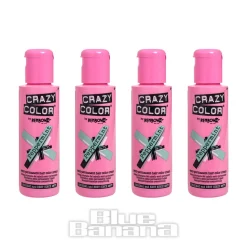 Crazy Color Semi-Permanent Hair Dye 4 Pack 100ml (Peppermint)