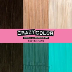 Crazy Color Semi-Permanent Hair Dye 4 Pack 100ml (Peppermint)