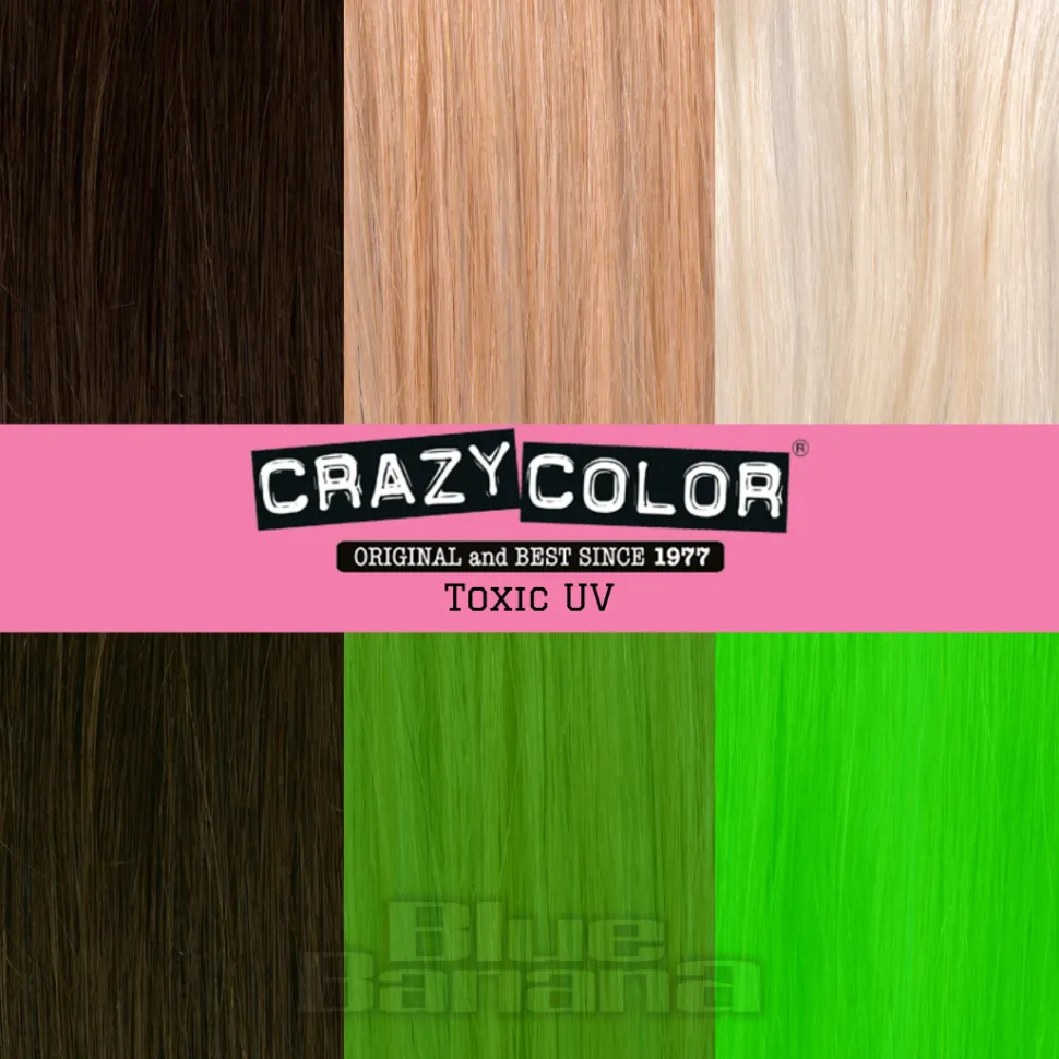Crazy Color Semi-Permanent Hair Dye 100ml (Toxic UV)