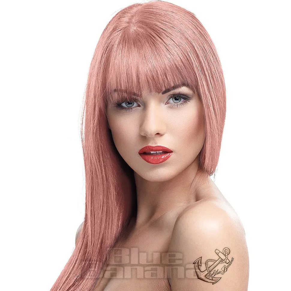 Crazy Color Semi-Permanent Hair Dye 100ml (Rose Gold)