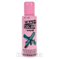 Crazy Color Semi-Permanent Hair Dye 100ml (Pine Green)