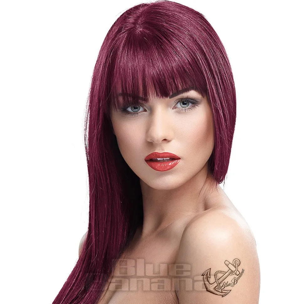 Crazy Color Semi-Permanent Hair Dye 100ml (Burgundy)