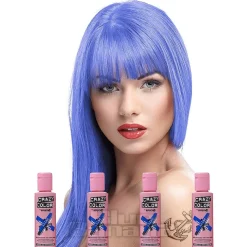 Crazy Color Semi-Permanent Hair Dye 4 Pack 100ml (Lilac)