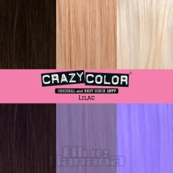 Crazy Color Semi-Permanent Hair Dye 4 Pack 100ml (Lilac)