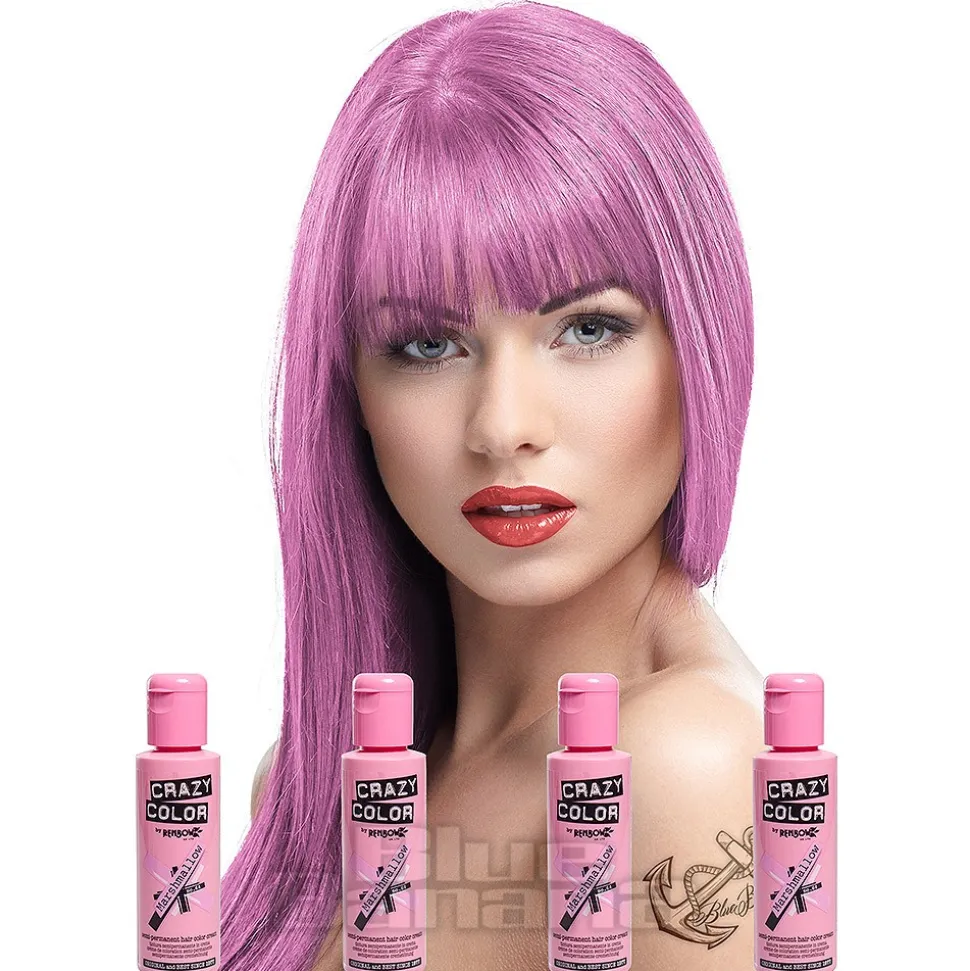 Crazy Color Semi-Permanent Hair Dye 4 Pack 100ml (Marshmallow)
