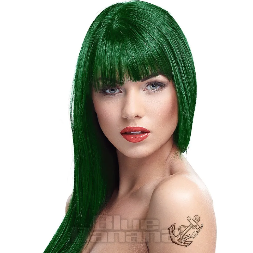 Crazy Color Semi-Permanent Hair Dye 100ml (Emerald Green)