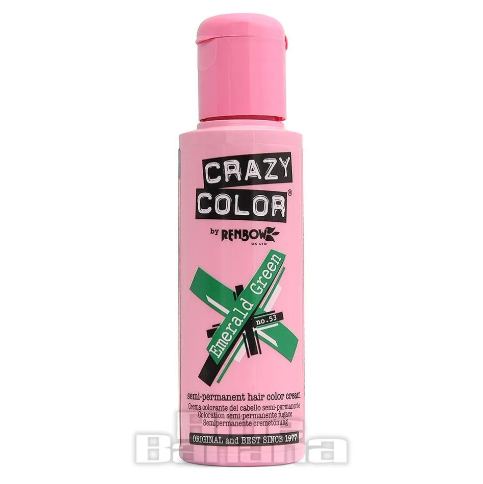 Crazy Color Semi-Permanent Hair Dye 100ml (Emerald Green)