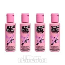 Crazy Color Semi-Permanent Hair Dye 4 Pack 100ml (Lavender)