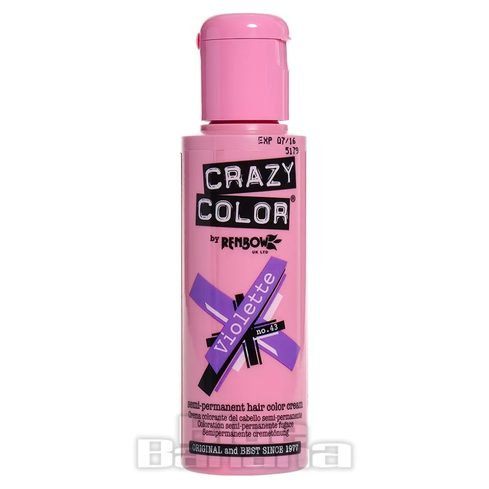 Crazy Color Semi-Permanent Hair Dye 100ml (Violette)