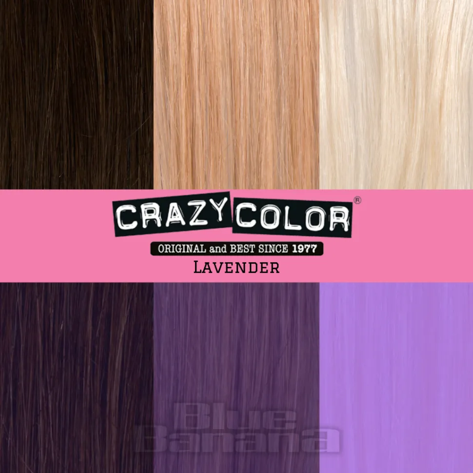 Crazy Color Semi-Permanent Hair Dye 100ml (Lavender)