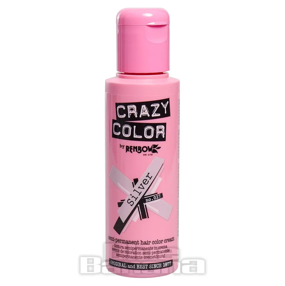 Crazy Color Semi-Permanent Hair Dye 100ml (Silver)