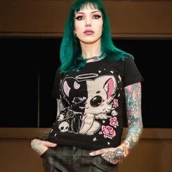Cupcake Cult Lvd Kitty T-Shirt (Black)