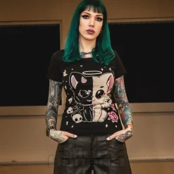 Cupcake Cult Lvd Kitty T-Shirt (Black)