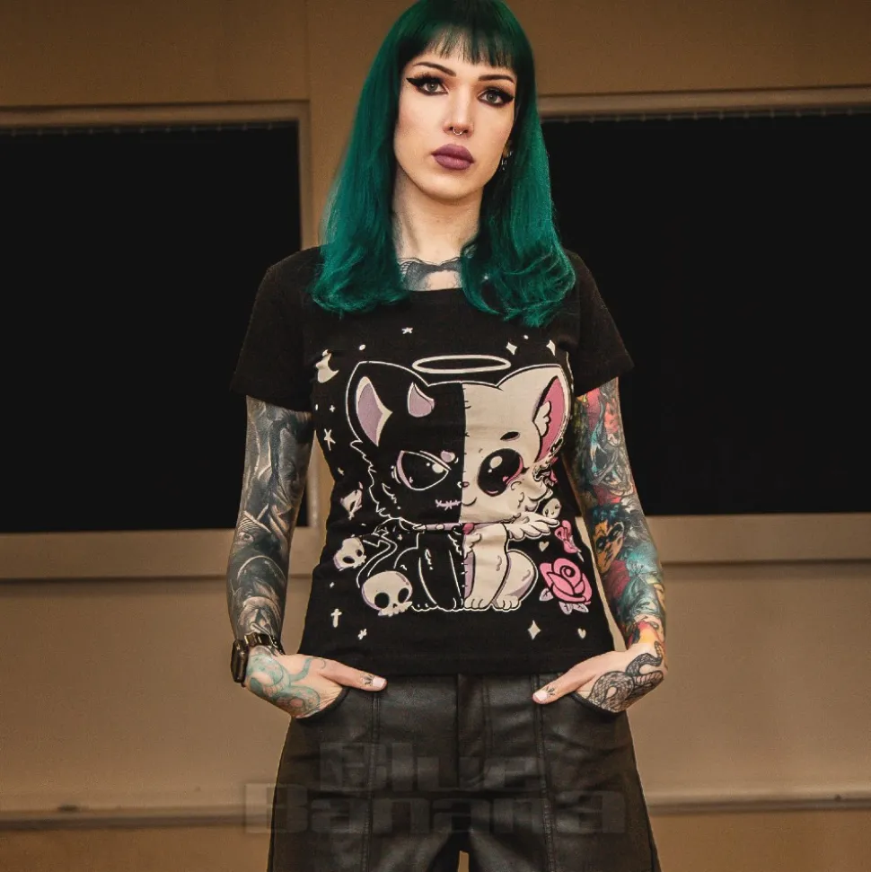 Cupcake Cult Lvd Kitty T-Shirt (Black)