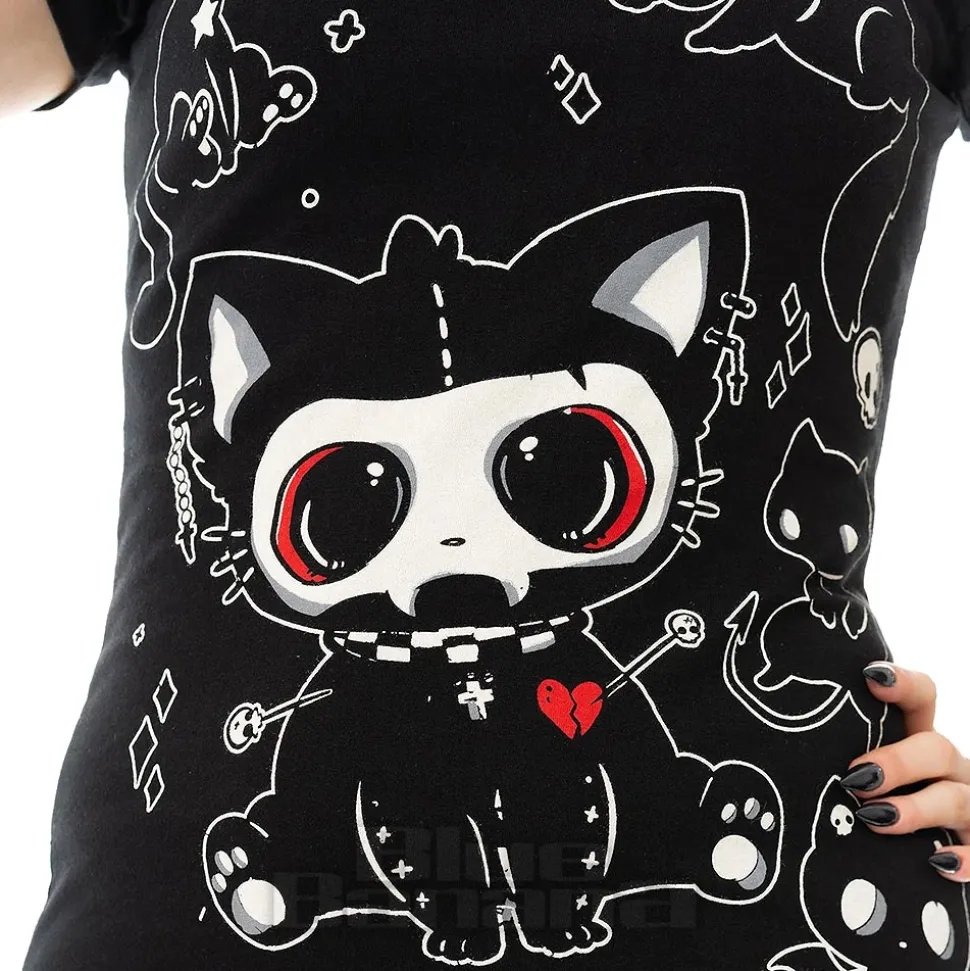 Cupcake Cult Phantom Kitty T-Shirt (Black)