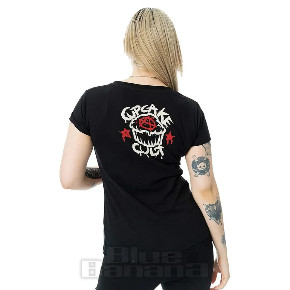 Cupcake Cult Ritual Bunny T-Shirt (Black/Red)