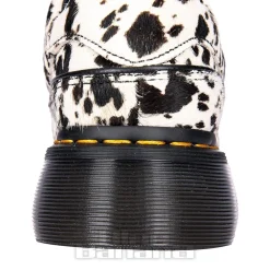 Dr Martens Buzz 5 Eye Dalmatian Shoe (Black & Cream)