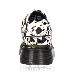 Dr Martens Buzz 5 Eye Dalmatian Shoe (Black & Cream)
