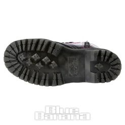 Dr Martens Jadon Patent Platform Boot (Black/Pink)