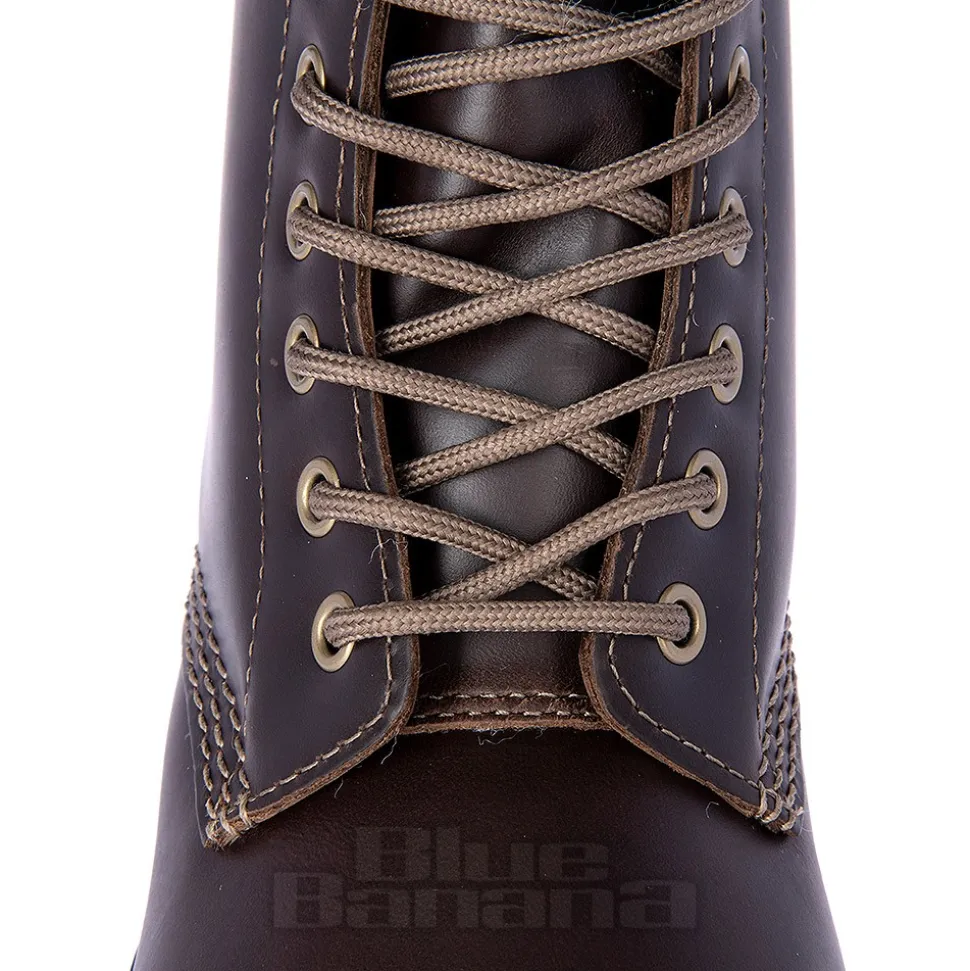 Dr Martens 1460 Serena Faux Fur Boots (Dark Khaki Brown)