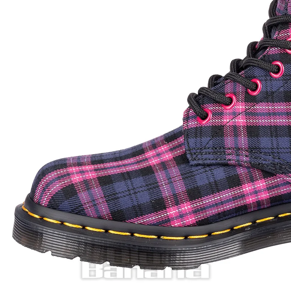 Dr Martens 1460 Tartan Boots (Pink)
