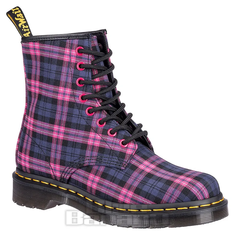 Dr Martens 1460 Tartan Boots (Pink)