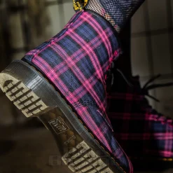 Dr Martens 1460 Tartan Boots (Pink)