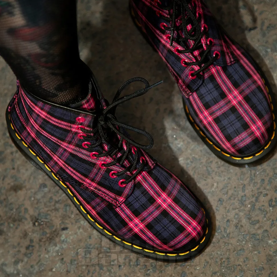 Dr Martens 1460 Tartan Boots (Pink)