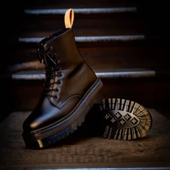 Dr Martens Vegan Jadon II Boots (Mono Black)