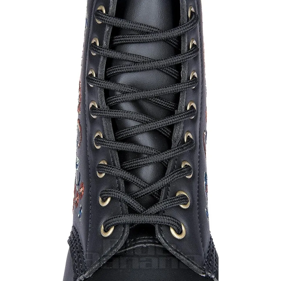 Dr Martens 1460 Vonda Tavern Floral Boots (Black)