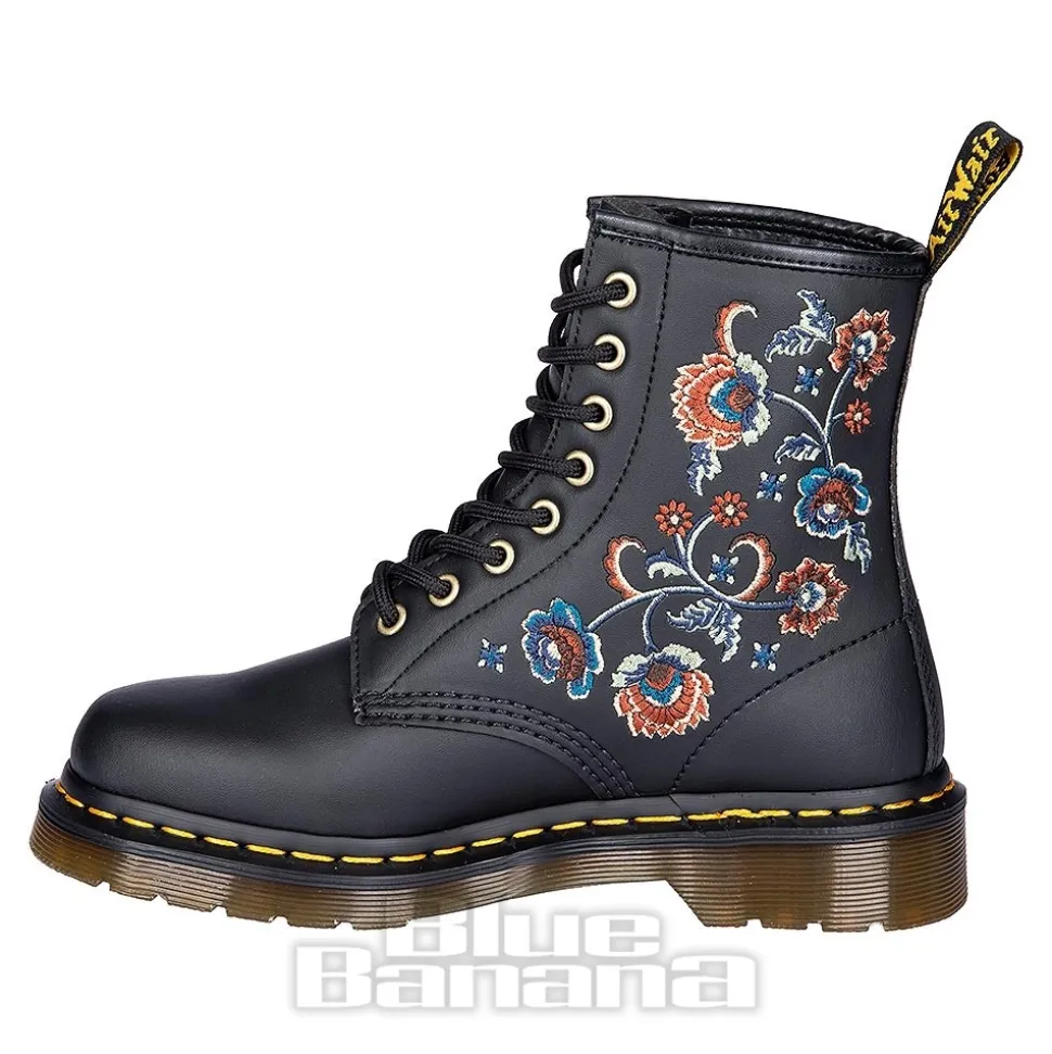 Dr Martens 1460 Vonda Tavern Floral Boots (Black)
