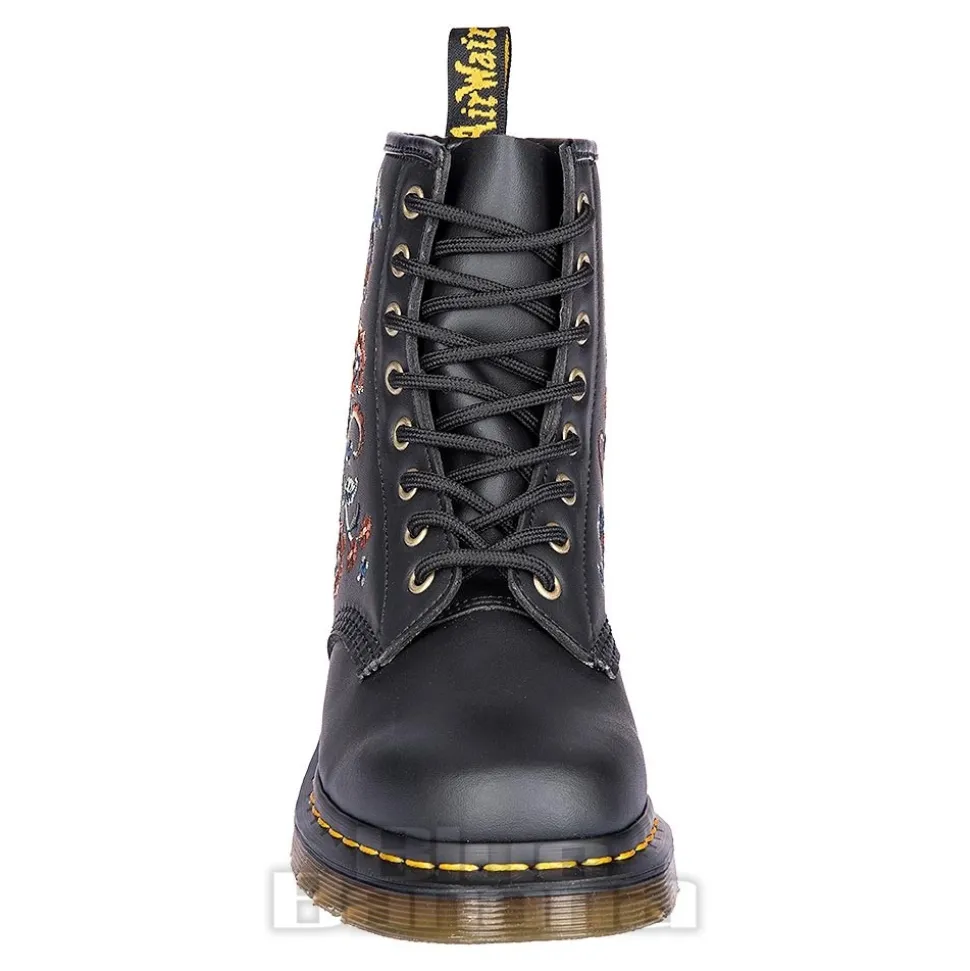Dr Martens 1460 Vonda Tavern Floral Boots (Black)