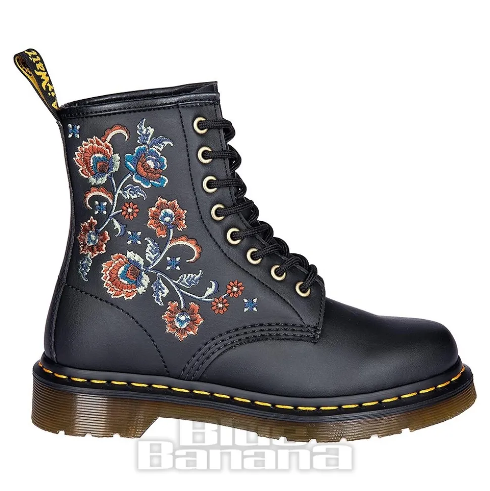 Dr Martens 1460 Vonda Tavern Floral Boots (Black)