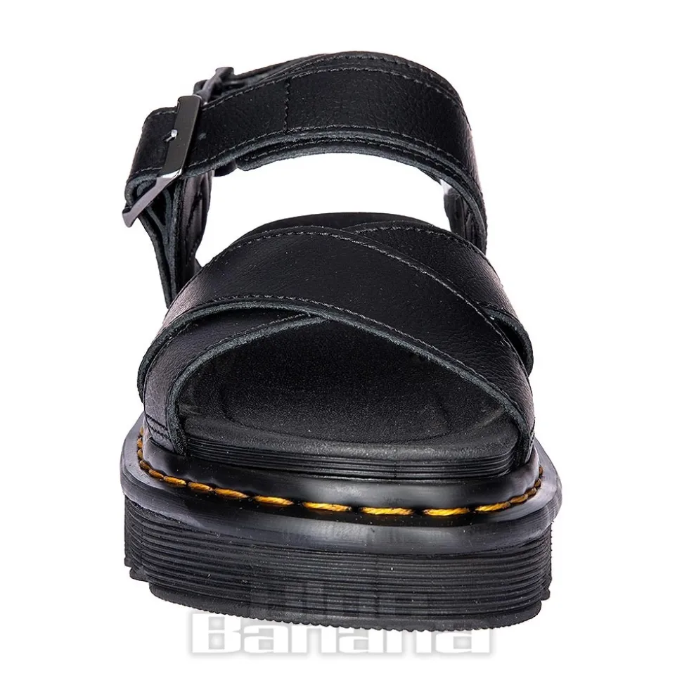 Dr Martens Voss II Athena Leather Sandals (Black)