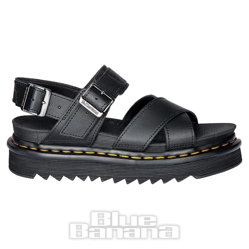 Dr Martens Voss II Athena Leather Sandals (Black)