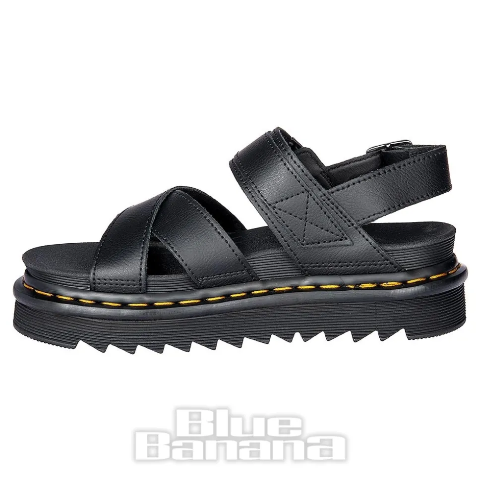 Dr Martens Voss II Athena Leather Sandals (Black)