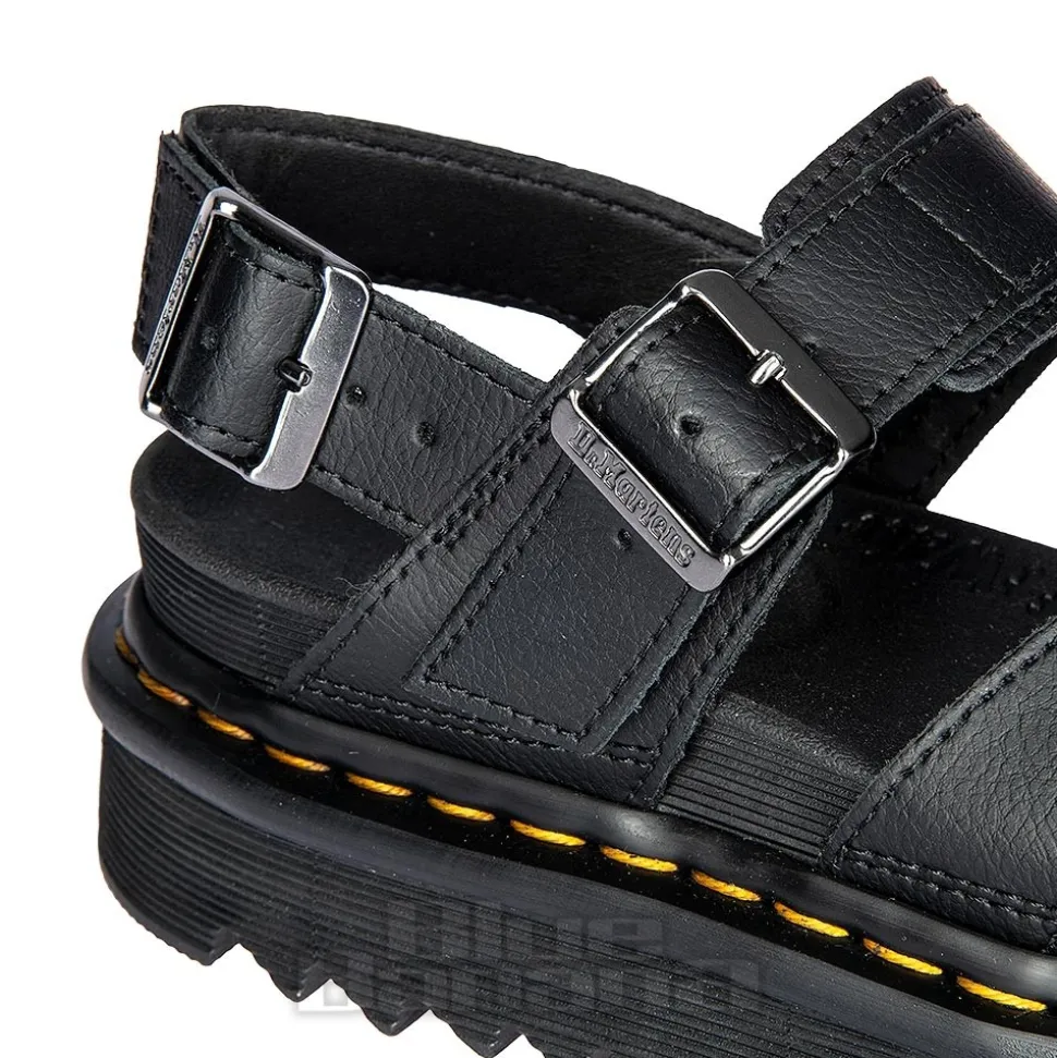 Dr Martens Voss II Athena Leather Sandals (Black)